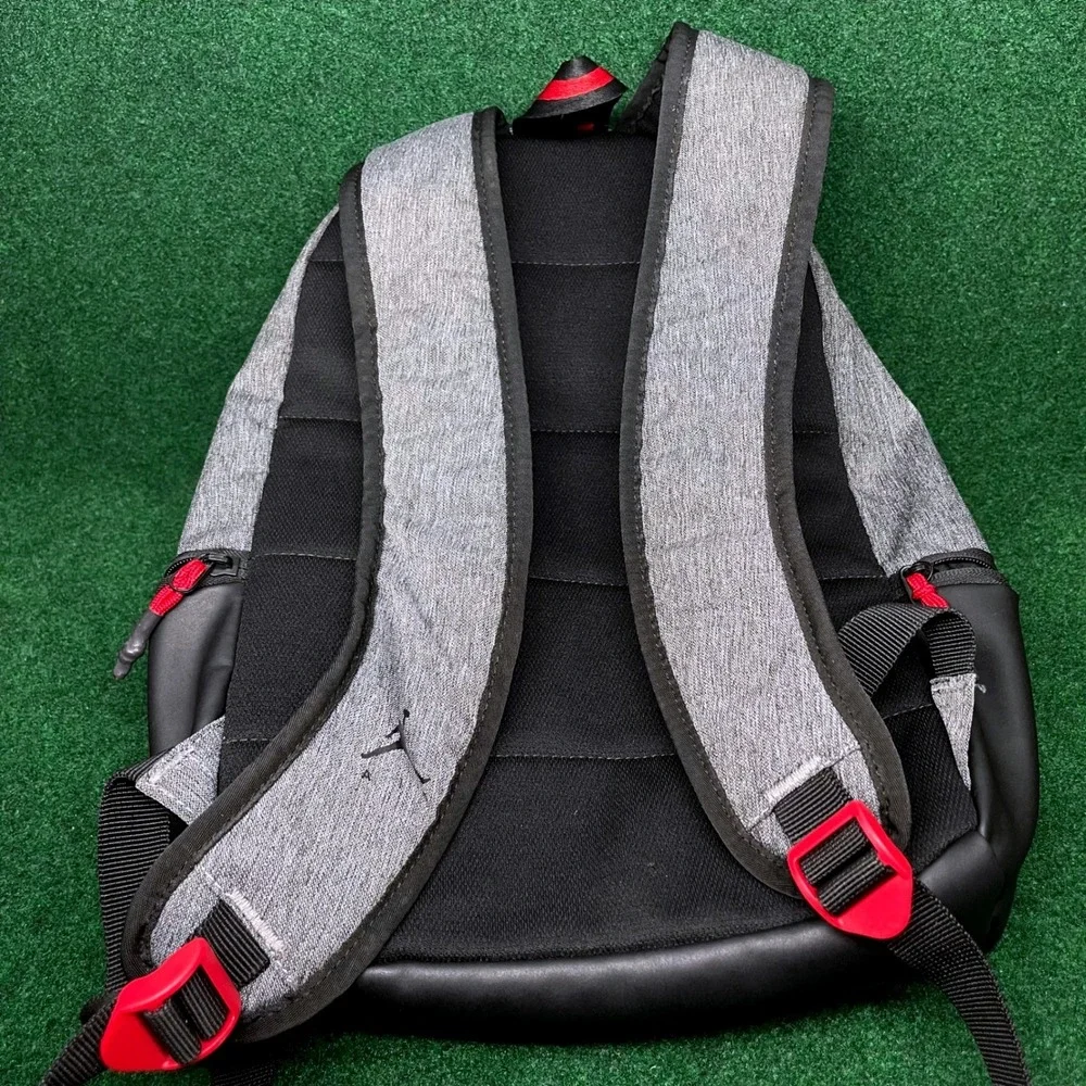 Nike Air Jordan Jumpman Heather Gray School Backpack Travel Bag Large